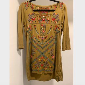 Johnny Was Embroidered Cotton Tunic